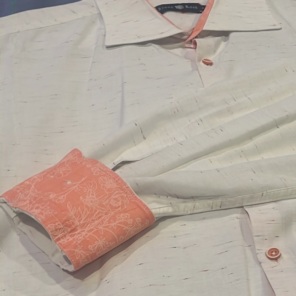 Immaculate Pretty Stone Rose Extra-Large Cream Pe… - image 2